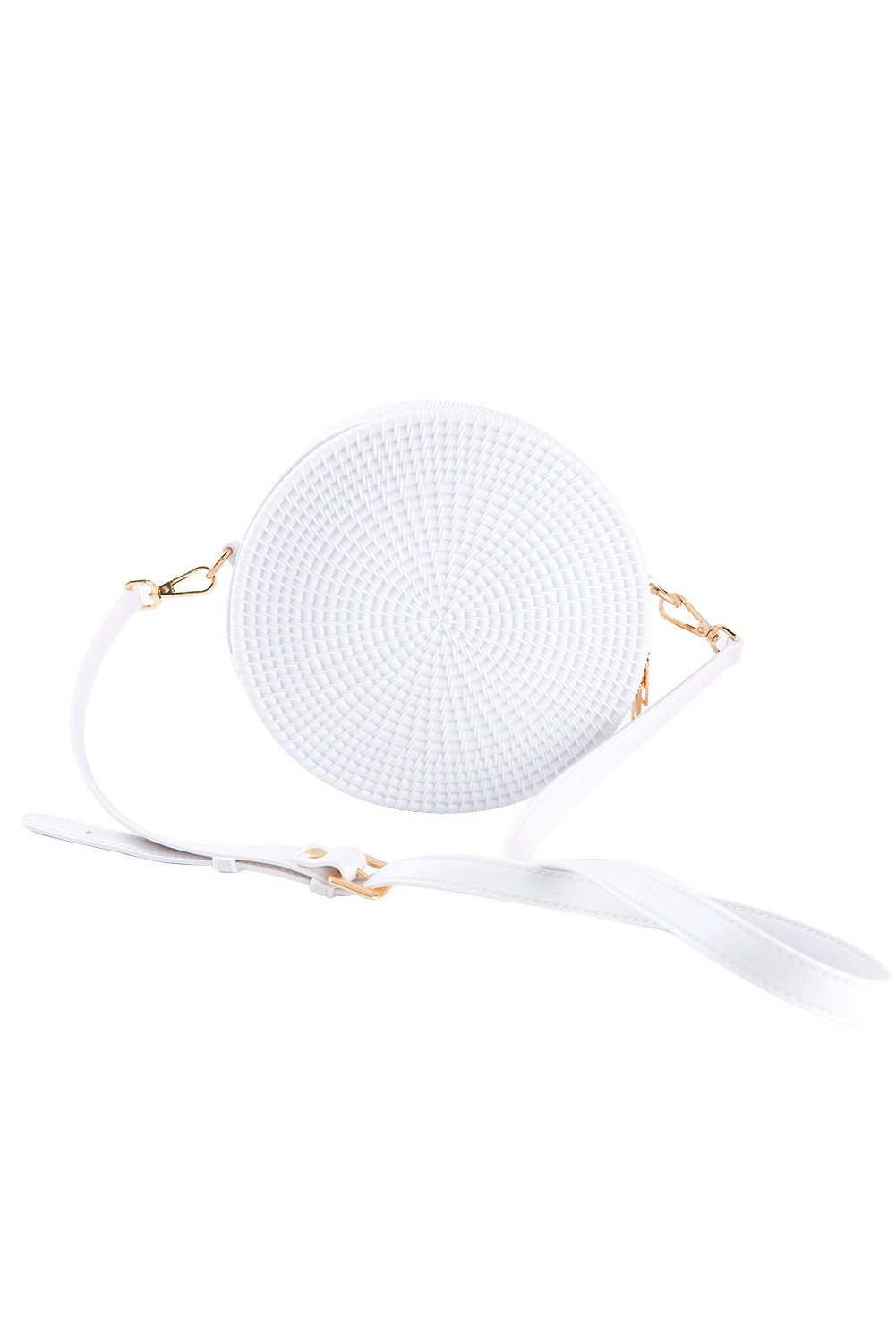 jelly rattan round bag