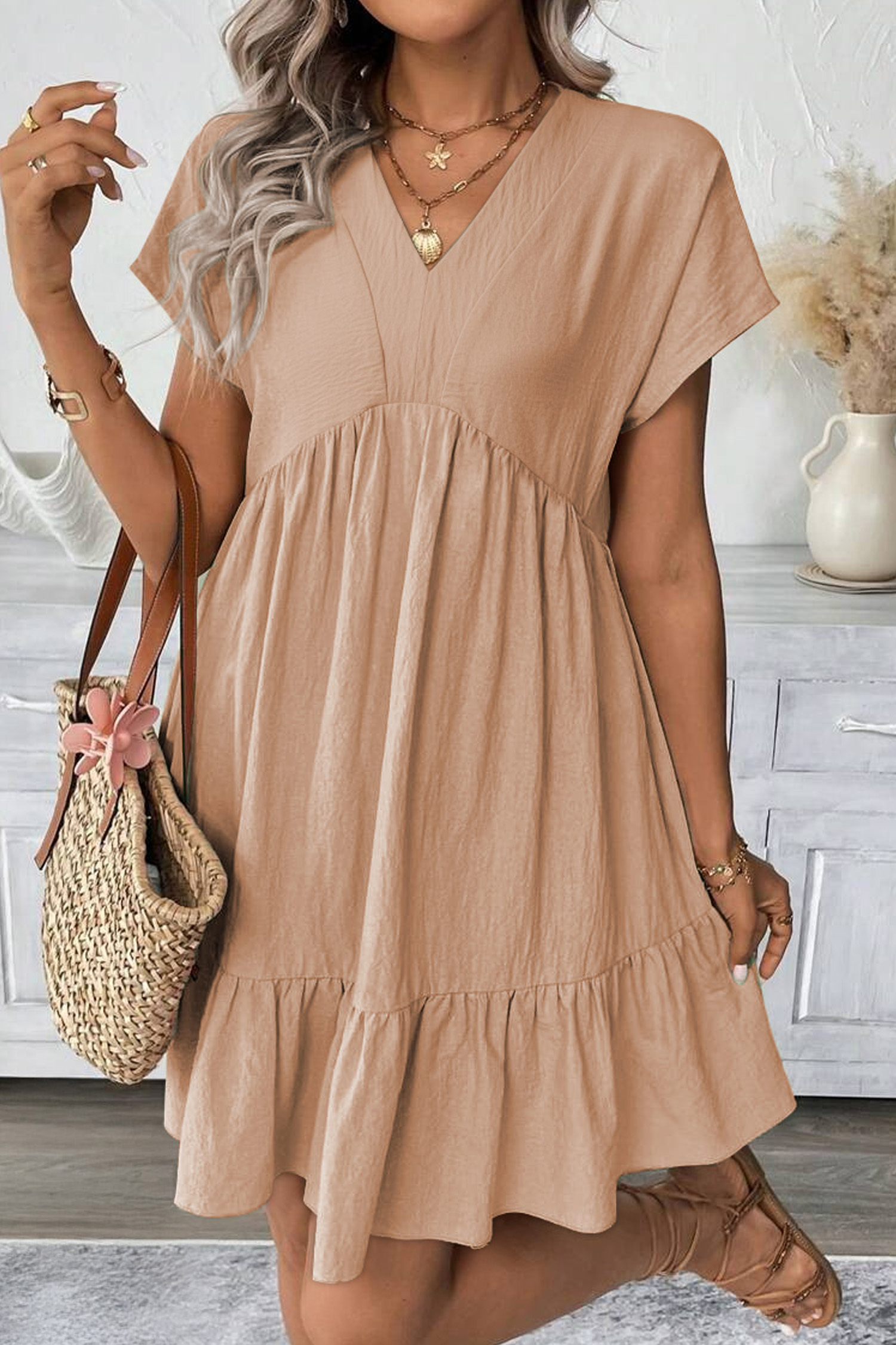 Apricot Pink dress