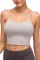 Gray Wireless Seamless Sport Yoga Bra Crop Tank