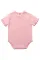 粉色复古针织短袖蹒跚学步连体衣