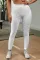 白色高腰紧身别致纹理舒适瑜伽运动裤