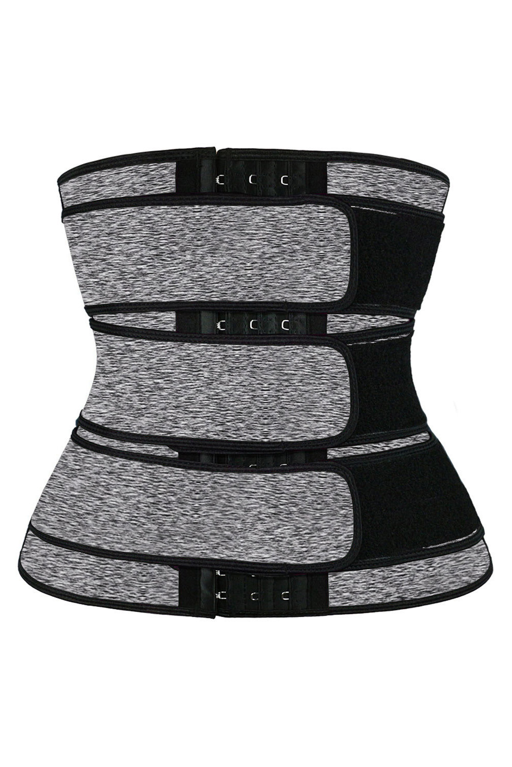 灰色9钢骨腰部训练三排钩设计舒适塑身衣 LC51077