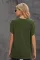 绿色圆领短袖简约休闲纯色T恤衫