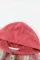 红色时尚休闲抽绳格纹舒适宽松连帽外套