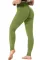 草绿色纹理高腰提臀瑜伽健身运动紧身裤