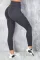 黑色透气舒适高腰提臀瑜伽锻炼紧身裤