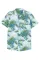 绿色男士短袖休闲夏威夷衬衫
