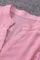 粉色优雅蕾丝荷叶边长袖V领女士衬衫