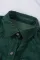 绿色口袋灯芯绒衬衫外套