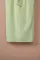 绿色荷叶边袖镂空开衩中长连衣裙