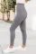 灰色拱腰运动瑜伽打底裤