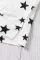 白色宽松透气星星印花舒适针织圆领背心