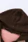 褐色时尚拼色宽松舒适长袖套头连帽衫