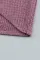 粉色性感迷人扭结长袖华夫格针织短款上衣