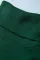 绿色高领长袖针织毛衣连衣裙