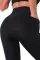 黑色高腰弹力侧袋健身运动瑜伽裤