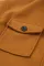 棕色长袖口袋纽扣衬衫夹克