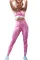 粉色时尚蛇纹文胸上衣和高腰打底裤运动服