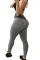 灰色抖音同款弹性舒适健身运动瑜伽紧身裤