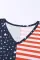 美国国旗条纹星星加大码宽松舒适短袖上衣