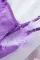 紫色性感透视网纱绒毛饰边吊带低领连体内衣