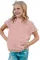 粉色短袖女童 T 恤