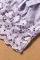 紫色精致钩针编织蕾丝胸衣
