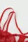 红色魅力系带镂空蕾丝连体内衣