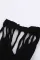 黑色蕾丝镂空吊带连体袜