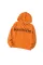 橙色简约休闲字母宽松长袖连帽衫