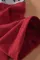 时尚条纹动物斑纹拼接长袖圆领红色上衣