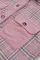 粉色灯芯绒格子图案衬衫夹克