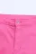 玫粉色高腰喇叭牛仔裤