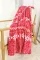 红色圣诞几何图案法兰绒毯子150*200cm