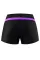 紫罗兰色肩带饰边黑色女士游泳短裤
