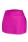 玫粉色加大码裙式比基尼泳裤