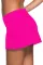 玫粉色加大码裙式比基尼泳裤