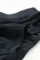 黑色 Pom Pom 网布插入高腰泳衣