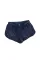 蓝色镂空蕾丝罩层游泳短裤
