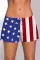 爱国美国国旗女式游泳短裤