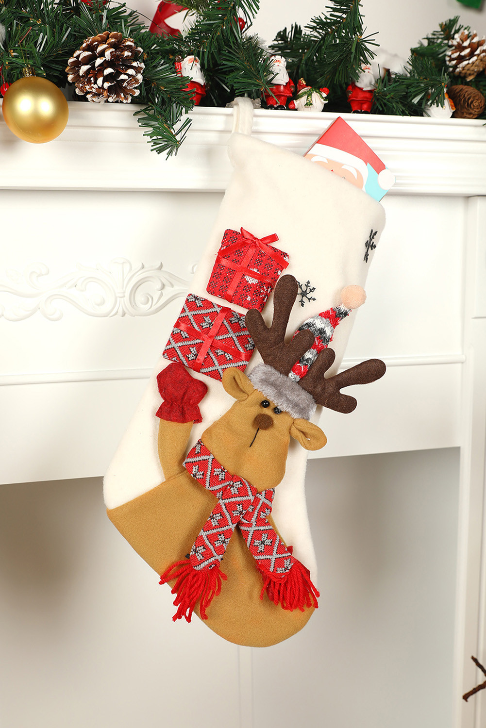 圣诞图形长袜家居装饰品 BH05425