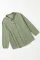 绿色加大码纽扣长袖舒适休闲女士外套
