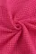 粉色华夫格针织纽扣休闲衬衫