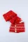 红色圣诞麋鹿针织围巾