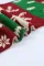 圣诞雪花麋鹿拼色针织围巾