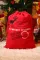 红色麋鹿字母印花圣诞糖果礼品袋