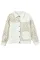 白色豹纹灯芯绒长袖夹克