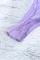 紫色透明蕾丝不对称系带 2 件套内衣套装