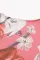 粉色波西米亚风花卉印花沙滩罩衫和服