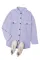 紫色毛绒纽扣口袋衬衫夹克